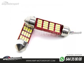 SET DE BOMBILLAS LED FESTOON CAN BUS 39MM 16LEDS SMD