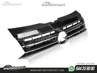 PARRILLA DELANTERA PARA VOLKSWAGEN T5 2010-2015 NEGRO BRILLO