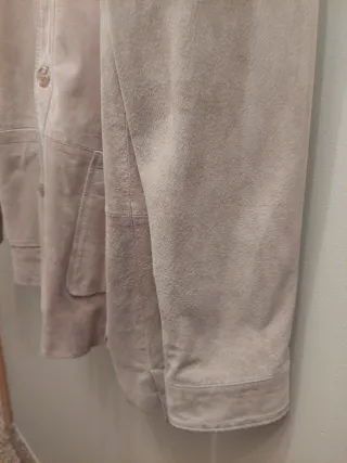 Chaqueta de ante beige caballero XL