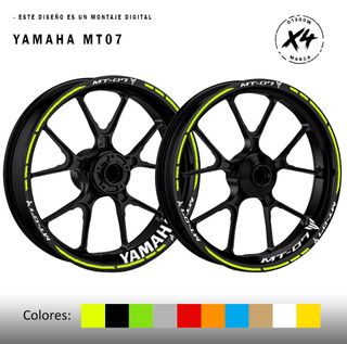 Pegatinas llantas Yamaha MT07