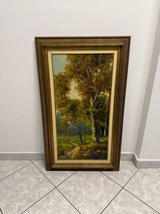 Quadro dipinto a olio firmato A.F.
