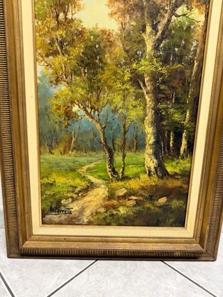 Quadro dipinto a olio firmato A.F.