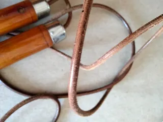 Cuerda de saltar Adidas madera y cuero