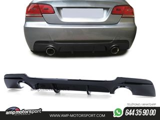 DIFUSOR TRASERO NEGRO BRILLO BMW E92 E93 LOOK 335i