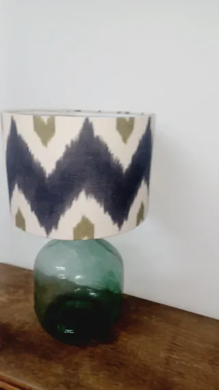 Pantalla de lámpara tela ikat