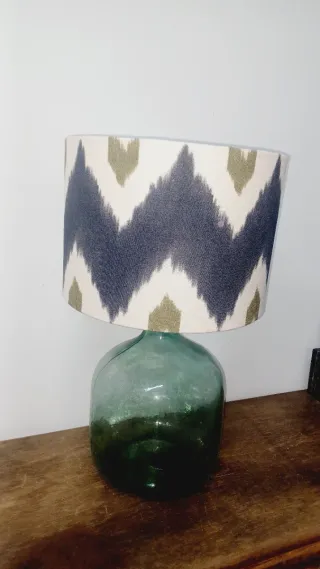 Pantalla de lámpara tela ikat