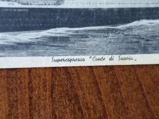 Cartolina d'epoca Conte di Savoia del 1930 buone c