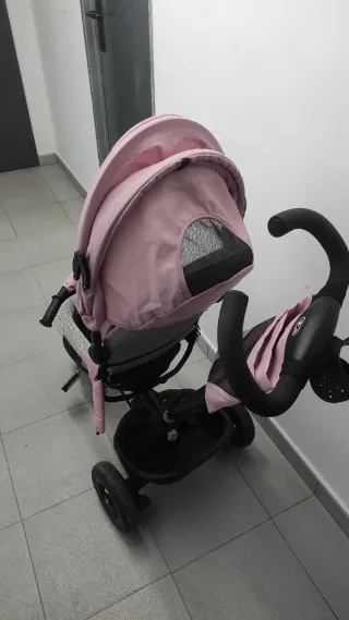 Triciclo Silla Paseo Bebé Rosa