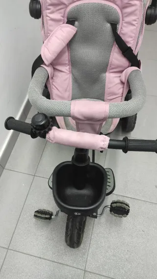Triciclo Silla Paseo Bebé Rosa