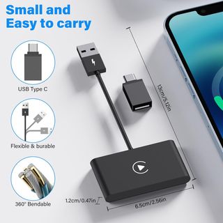 GAOEEIN Adaptador CarPlay inalámbrico, CarPlay ina