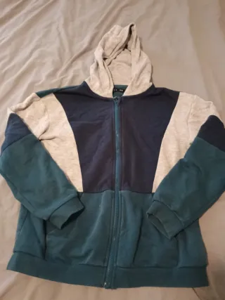 Sudadera niño azul y verde