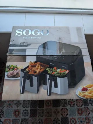 Freidora de aire SOGO doble cesta