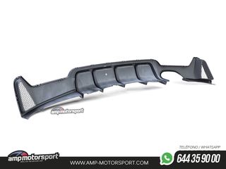 DIFUSOR TRASERO BMW SERIE 4 F32 / F33 LOOK M-PERFORMANCE NEGRO MATE