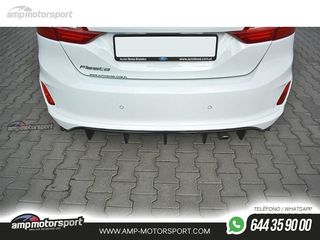 DIFUSOR TRASERO FORD FIESTA MK8 2017-- LOOK CARBONO