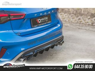 DIFUSOR TRASERO FORD FOCUS ST / ST-LINE MK4 2018-- NEGRO BRILLO