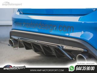 DIFUSOR TRASERO FORD FOCUS ST / ST-LINE MK4 2018-- NEGRO BRILLO