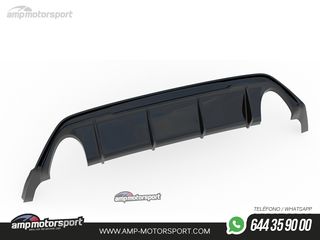 DIFUSOR TRASERO FORD FOCUS ST / ST-LINE MK4 2018-- NEGRO MATE