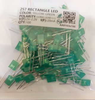 led verdi rettangolari