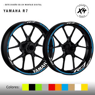 Pegatinas llantas Yamaha YZF R7