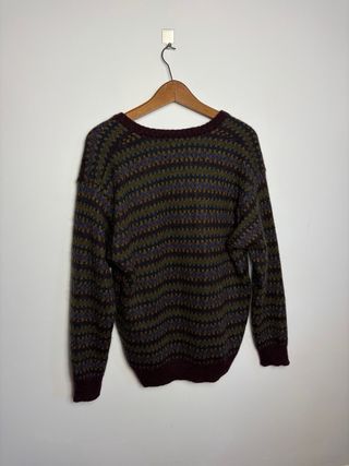 Jersey Vintage Tricton Marrón y Verde