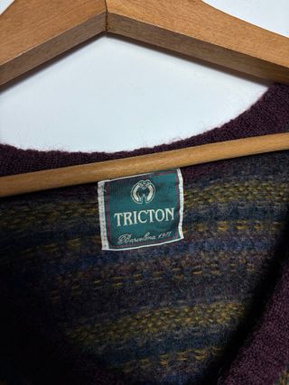 Jersey Vintage Tricton Marrón y Verde