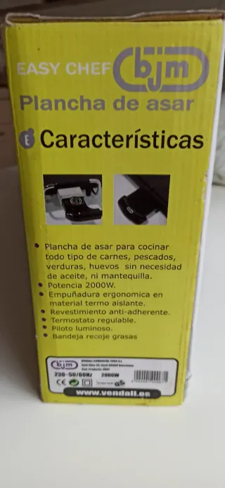 Plancha Eléctrica Easy Chef nueva.