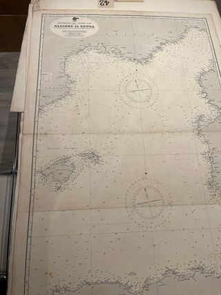 Cartas Náuticas Antiguas de varios puertos y costa