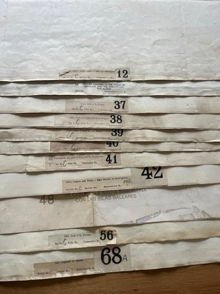 Cartas Náuticas Antiguas de varios puertos y costa