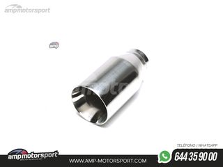 COLA DE ESCAPE REDONDA BORDE BISELADO INTERIOR 100MM