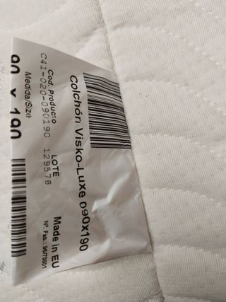 2 Colchones iguales Viscoelástico 90x190cm