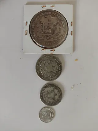 Monedas de Plata Venezuela41,50gms