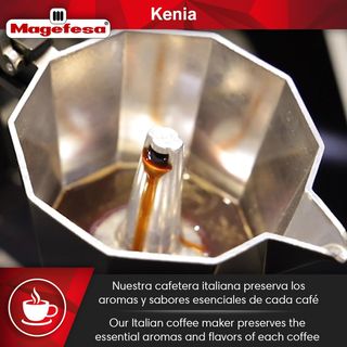 MAGEFESA Kenia - Cafetera Italiana 12 Tazas, Alumi