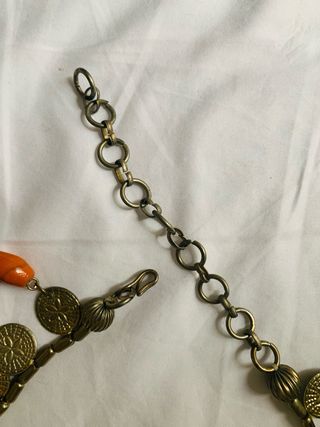 Cinturón Cadena con Monedas y Cuentas