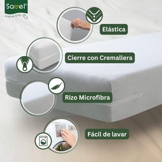 SAVEL - Funda de colchón Microfibra | Protector de