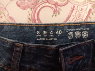 Pantalón vaquero ballon azul