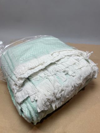 Manta Todocama Algodón 180x240 Verde Menta