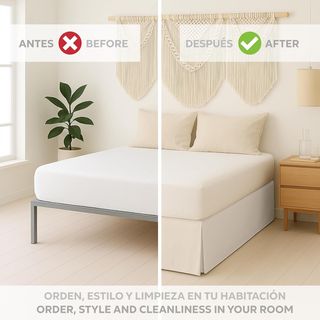 EasyCosy Cubre Canapé para Somier ATENEA – Faldón