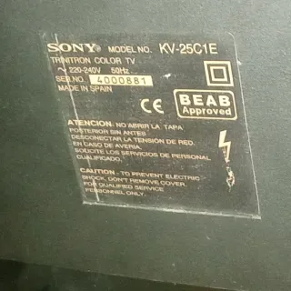 Sony Trinitron KV-25C1E TV