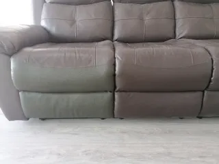 ✴️✴️ Sofá Relax 3 Plazas Piel Marrón