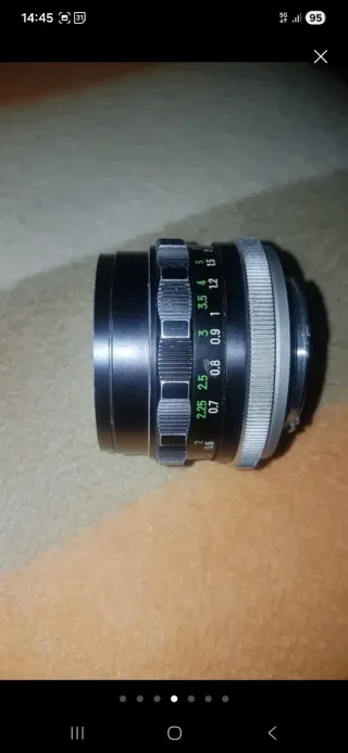 Conjunto objetivos cámara réflex