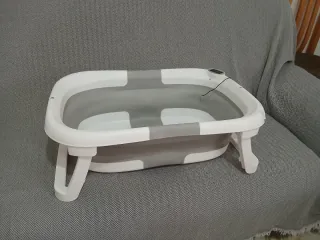 Bañera Bebé Plegable con Termómetro