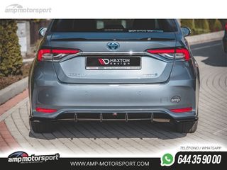 DIFUSOR TRASERO TOYOTA COROLLA MK7 2019-- NEGRO MATE