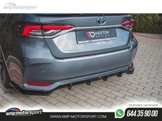 DIFUSOR TRASERO TOYOTA COROLLA MK7 2019-- NEGRO MATE