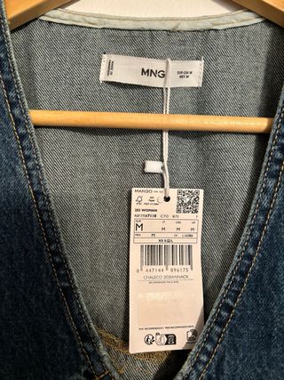 Chaleco vaquero Mango Talla M