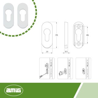 Amig - Escudo de Seguridad con Cuerpo de Acero par