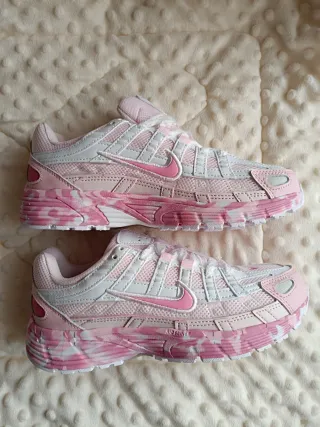 Tênis Nike P-6000 Rosa e Branco