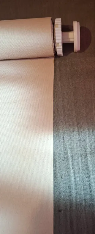 Estor enrollable sin tornillos color sable