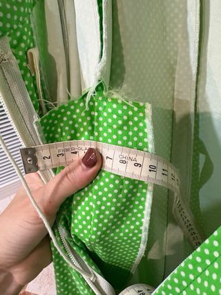 Traje de flamenca verde con volantes