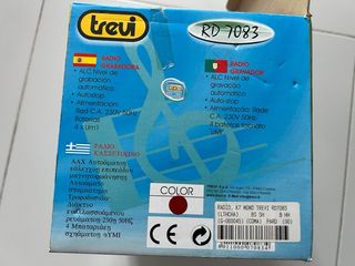 Radio Cassette Trevi RD7083 Plata/Rojo nueva