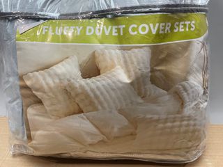 Funda Nórdica Franela 260x240 Gris/Beige